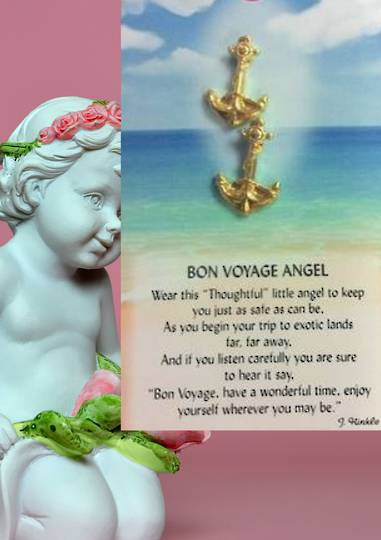 Bon Voyage Angel Pin